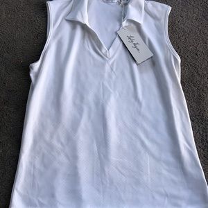 Ladies White Top by “Lady Hagen” size M